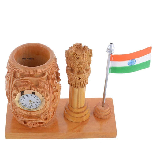 Craft Radhika Wooden Pen stand for Office