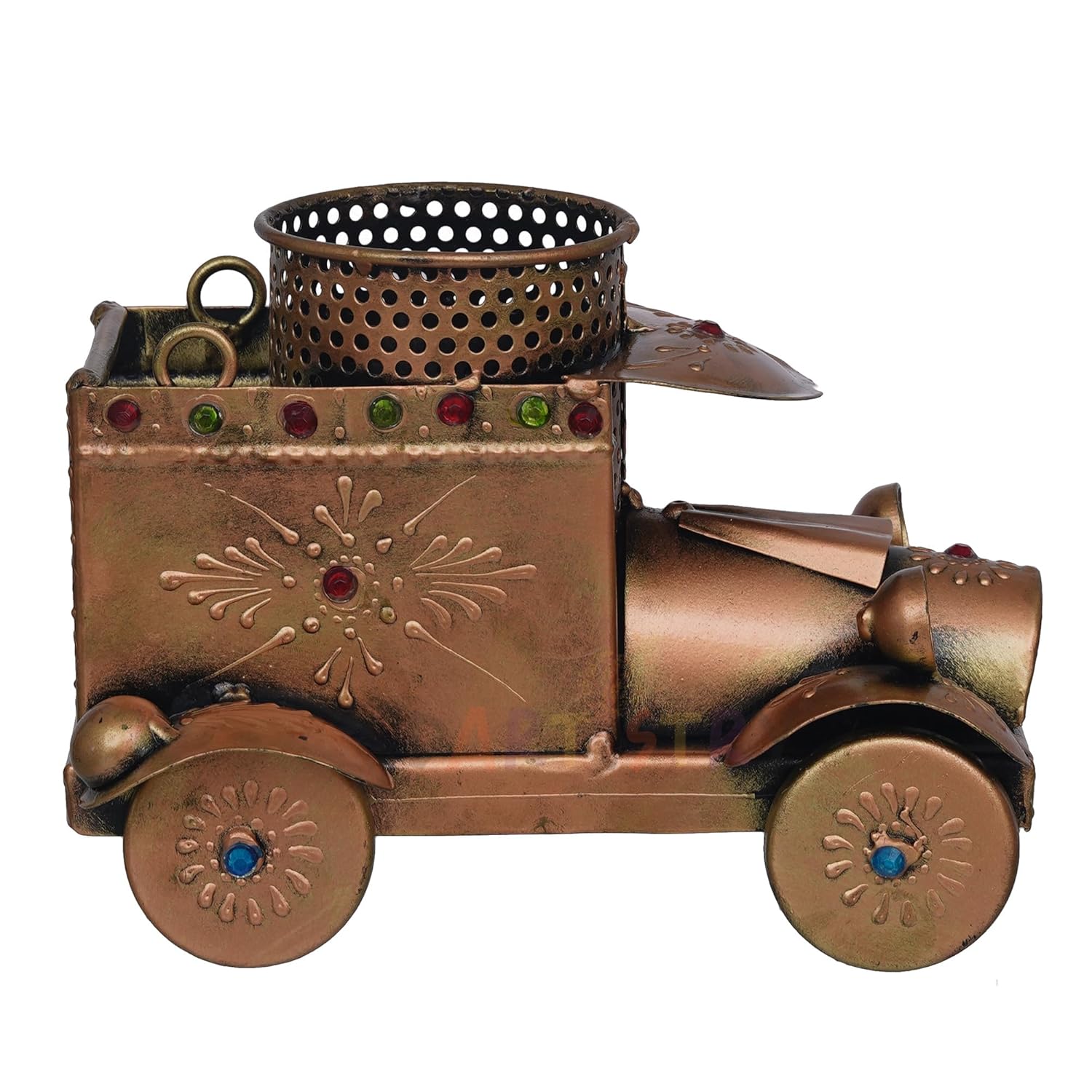 Dartistry Vintage Car Design Pen Holder/Antique Metal Pen Holder/Pencil Holder/Vintage Desk Organiser