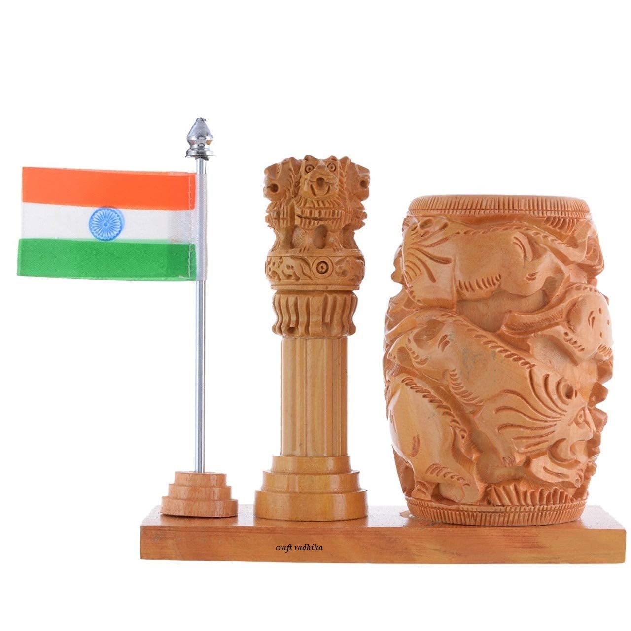 Craft Radhika Wooden Pen stand for Office