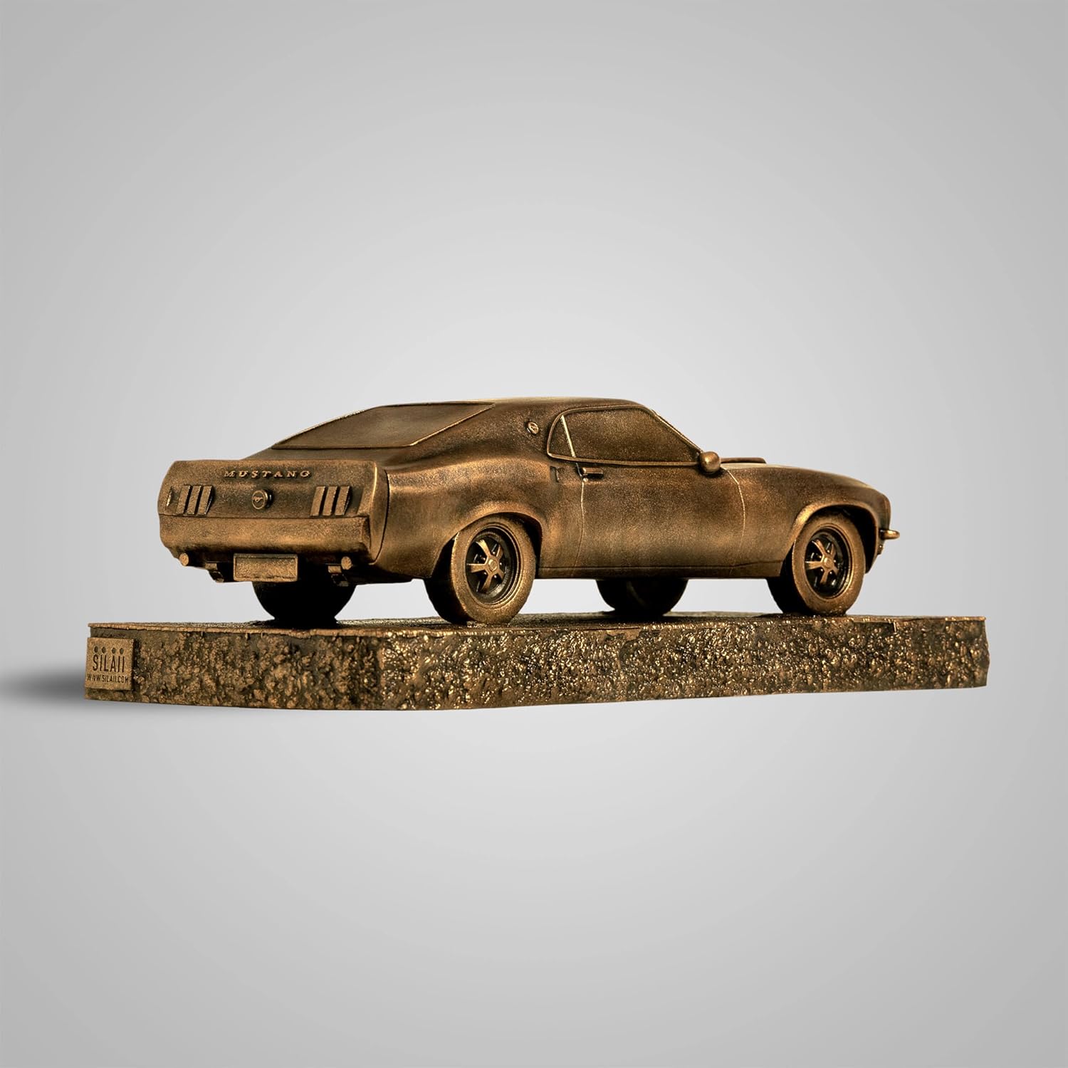 Ford Mustang 1969 Car Sculpture Antique Bronze