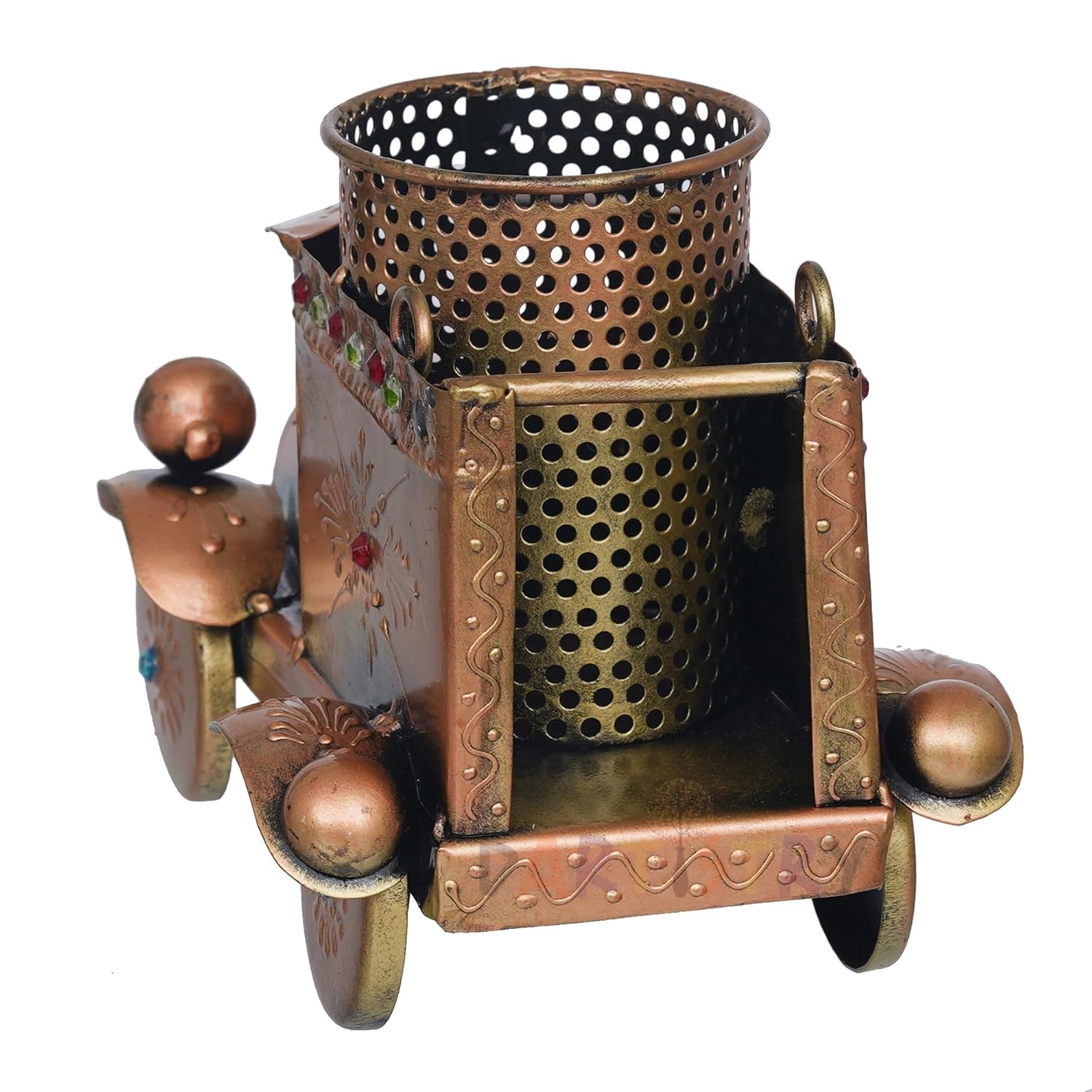 Dartistry Vintage Car Design Pen Holder/Antique Metal Pen Holder/Pencil Holder/Vintage Desk Organiser